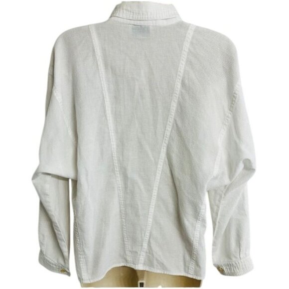 LUTZ Teutloff  Designer Collection -Germany Cotton Button Collared Blouse US-10 - Picture 4 of 8